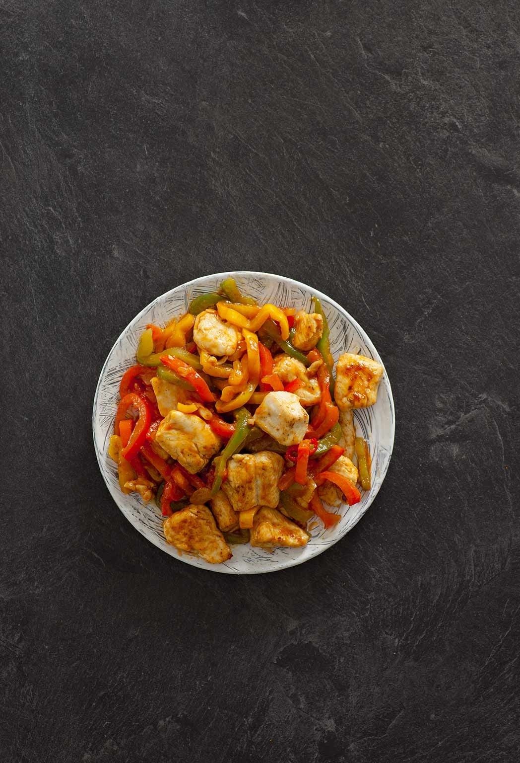 Bell pepper chicken stew